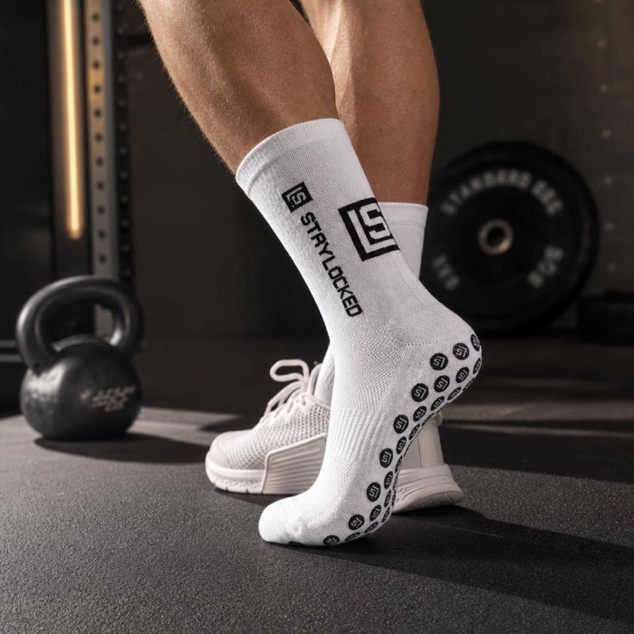 StayLocked grip socks in training