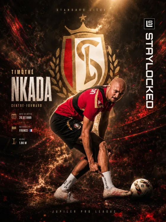 Timothé Nkada wearing StayLocked grip socks