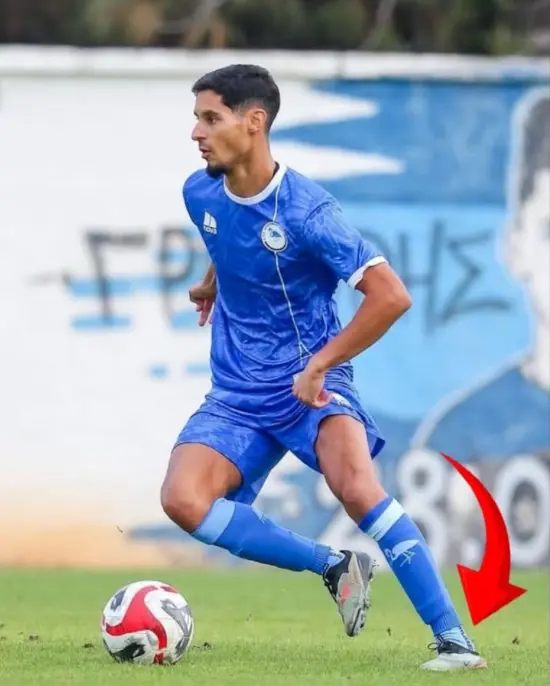 Mounir Boutarfa wearing StayLocked grip socks
