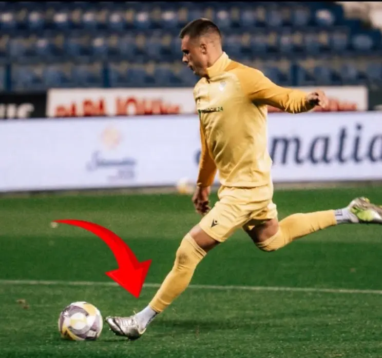 Yevgen Budnik wearing StayLocked grip socks