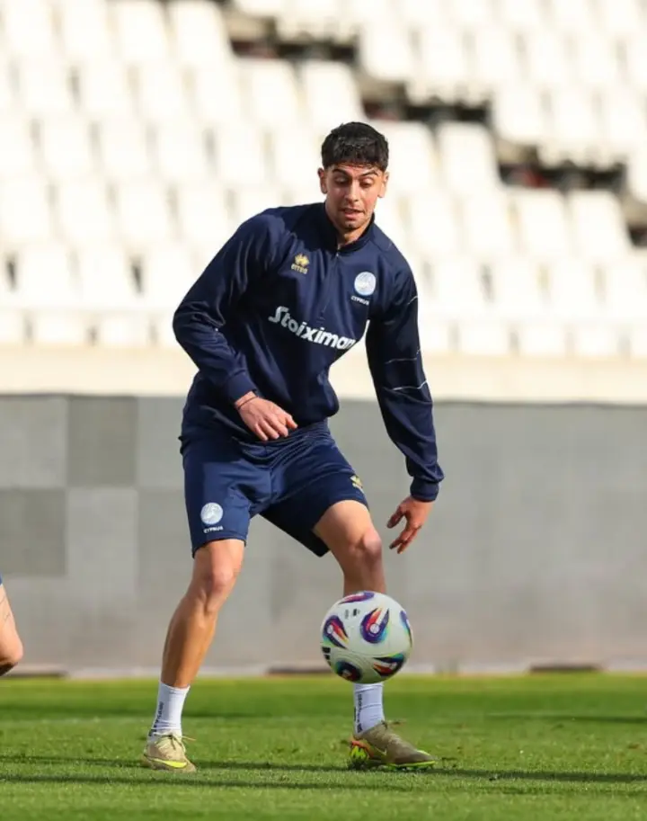 Angelos Neofytou wearing StayLocked grip socks